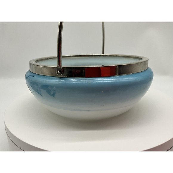 Hand Painted Satin Glass Bon Bon Dish - Picture 11 of 16